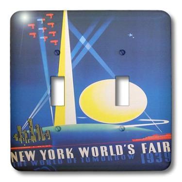 Imagem de 3dRose Lsp_163748_2 Imagem de 1939 New York Worlds Fair Poster Light Switch Cover