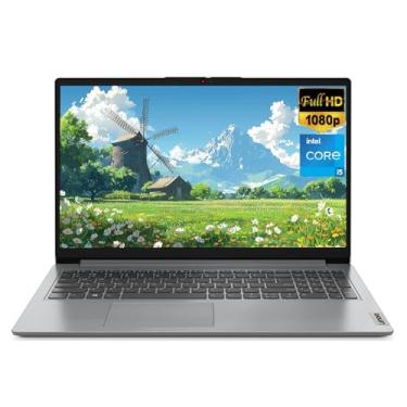 Imagem de Lenovo Notebook IdeaPad, tela antirreflexo FHD de 15,6 polegadas, processador Intel Core i5-1235U de 12ª geração, 16 GB de RAM, SSD de 512 GB, gráficos Intel Iris Xe, Wi-Fi 6, Bluetooth 5, Windows 11