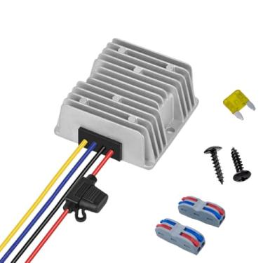Imagem de LZLINYJLONG Conversor de 240W 10A DC-DC 36V 48V Step Down to DC 24V Carrinho de Golfe Redutor de Tensão Regulador Impermeável Transformador com Fusível