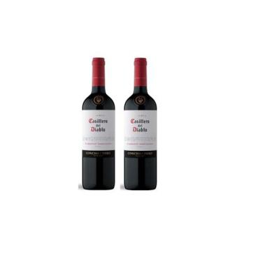 Imagem de Kit Vinho Casillero Del Diablo Cabernet Sauvignon 750ml 2uni - Concha 