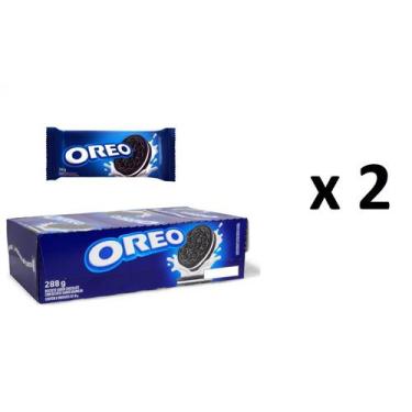 Imagem de Kit 2 Caixas c/ 8 pacotes de Biscoito Oreo Original De 36g - Mondelez