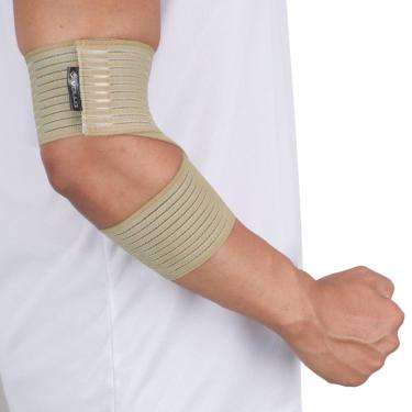 Imagem de Cotoveleira Vollo Elástica Ajustável Bege