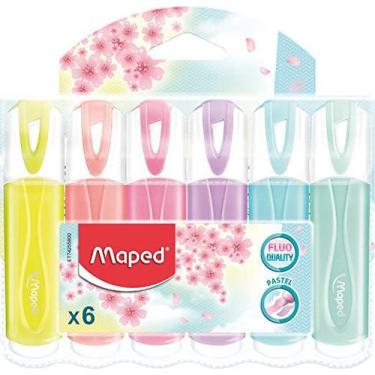 Imagem de Marca Texto Tons Pastel Fluo Peps 6 Cores - Maped