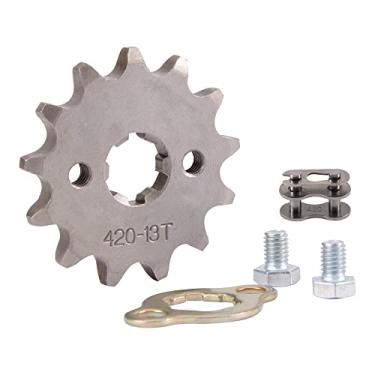 Imagem de WOOSTAR Motocicleta 420-16T Roda dentada dianteira 17 mm para 50cc 70cc 90cc 110cc 125cc Dirt Pit Bike Mini Bike ATV 4 Wheeler Moped