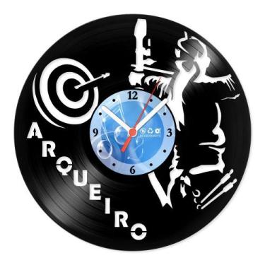 Imagem de Relógio De Parede Disco Vinil Esportes - Arqueiro - VES-142 - Modernar