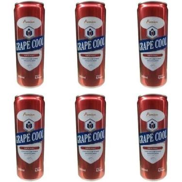Imagem de Combo Frisante Grape Cool Tinto 6 Latas 350ml - Góes