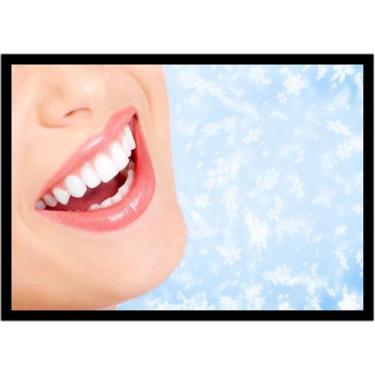 Imagem de Quadro Decorativo Dentista Consultórios Odontológicos Sorriso Dentes C