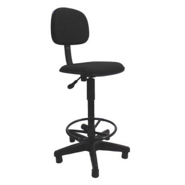 Imagem de Cadeira Caixa Gold secretária  Preto - Balcão-Supermercado-Atendimento