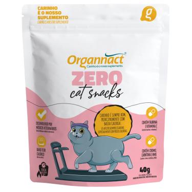 Imagem de Suplemento Zero Cat Snacks para Gatos 40g - Organnact
