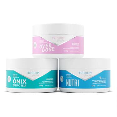 Imagem de Kit Cronograma Capilar Hidratação Nutrição Restauração Tridium Cosméticos