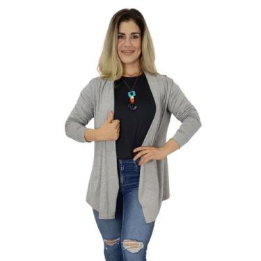 Imagem de Cardigan Casaquinho Manga Longa KIMONO Casaco Feminino - FRV Moda Fitn