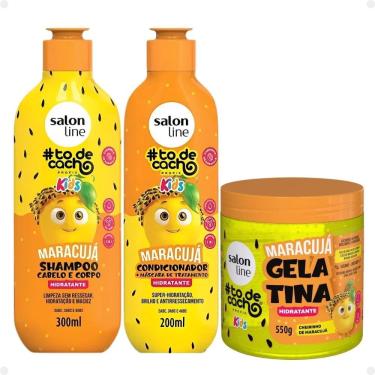 Imagem de Kit Salon Line Kids: Shampoo + Condicionador e Gelatina Hidratante Maracujá