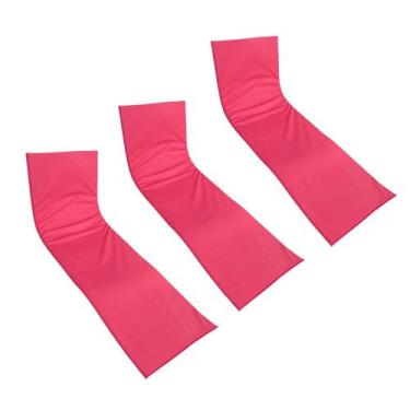 Imagem de  Colchonete Almofadado Espreguiçadeira Piscina Rosa Pink Liso 3un - Dr
