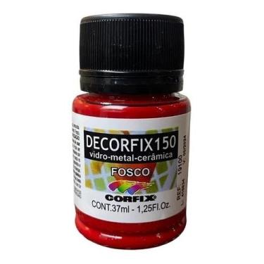 Imagem de Tinta Decorfix 150 Fosco 37ml 442 Vermelho Rubi Corfix