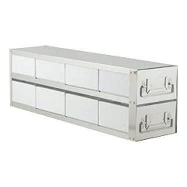 Imagem de Freezer Rack Solutions USA UFD-423-81 Rack vertical para freezer com gavetas, caixa e divisor (81 células), 4 x 2 caixas