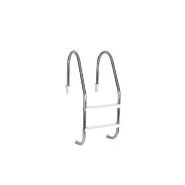 Imagem de Escada para Piscina Tradicional 1 1/2" em Aço Inox 2 Degraus Anatômico