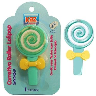 Imagem de Corretivo Roller Lolipop - 5mmx6m Verde - Kz827rs - Kaz