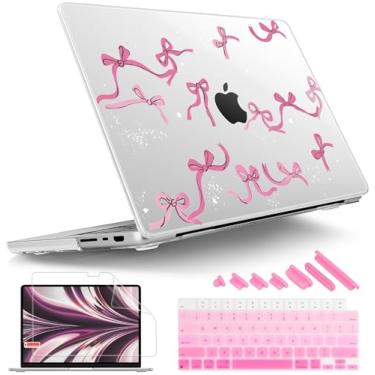 Imagem de Tuiklol Capa para MacBook Pro 16 M4 2024 2023 2022 2021 versão M4 A3404 A3186 M3 A2991 M2 A2780 M1 A2485 Pro/Max com tela retina, tela sensível ao toque, capa rígida + protetor de tela, arco