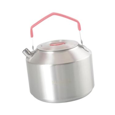 Imagem de kowaku Chaleira portátil para ferver água em aventuras externas, Vermelho E 1.5l