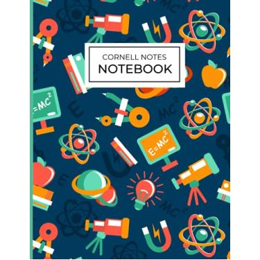 Imagem de Cornell Notes Notebook: The Perfect Note Taking Notebook with College Ruled Lines for Students (Math and Science Pattern)