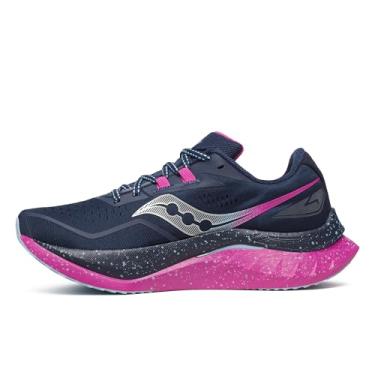 Imagem de Saucony Tênis feminino Endorphin Speed 4, Azul-marinho/Fúcsia, 36