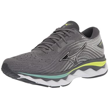 Imagem de Mizuno Tênis de corrida masculino Wave Sky 6, Sombra silenciosa/prata, 41