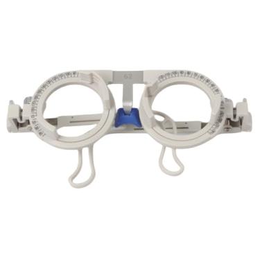 Imagem de Moldura de teste profissional 50 mm ~ 72 mm liga de alumínio pode carregar 4 lentes, com medição de distância perto do olho, pernas ajustáveis loja de óculos e uso hospitalar de olhos (62 mm)