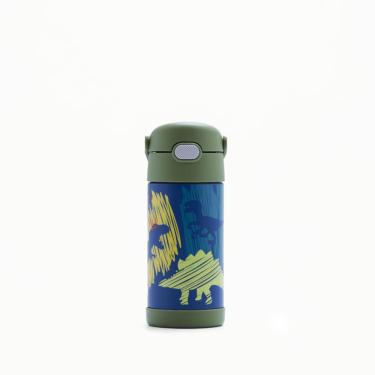 Imagem de Garrafa Garrafinha Térmica Infantil Thermos 355ml Dinossauro
