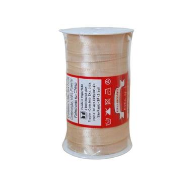 Imagem de Fita de Cetim Trader 07mm N1 com 100 Metros, COR 061 BEGE CLARO, 100 M