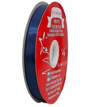 Imagem de Fita de Cetim Trader 15mm N3 com 50 Metros, COR 116 MARINHO, 50 METROS