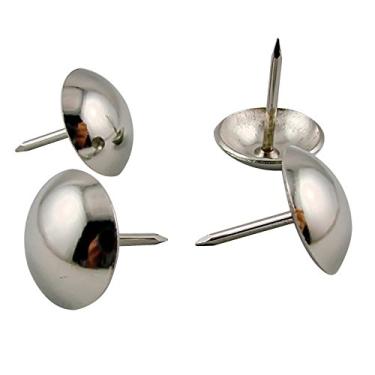 Imagem de Decotacks Pregos/tachas de estofamento com acabamento prata grande 2,5 cm - 20 peças [acabamento de níquel/prata] DX0525