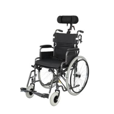 Imagem de DellaMed - Cadeira de Rodas em Aço Dobrável D400 com Apoio de Cabeça Dellamed - T48
