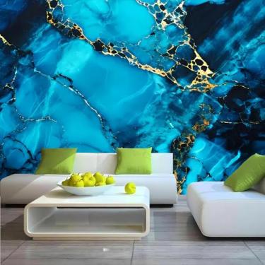 Imagem de Lcythiazole Mural de papel de parede de mármore de tamanho personalizável, papel de parede de textura de mármore colorido, papel de parede de sala de estar, mural de fundo de TV, descasque e cole,