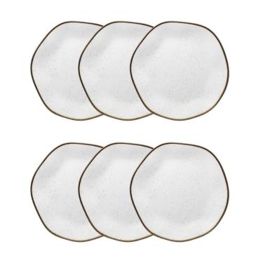 Imagem de Conjunto 6 Pratos De Sobremesa 21,5 Cm Ryo Maresia Porcelana Oxford