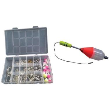 Imagem de Kit Pesqueiro - Anzol + Chumbada + Boias + Cevadeira - Maruri