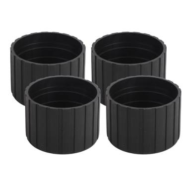 Imagem de Protetores de Piso de Perna de Cadeira de Plástico 4pcs Tampas de Piso de Madeira Cobre Diâmetro Interno 50mm Redondo
