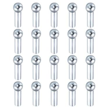 Imagem de PATIKIL Rolha esférica de cabo, 20 peças de acessórios de máquina de ginástica para cabo de 5 mm equipamentos de fitness exercício corda de fio peças de reposição para casa academia