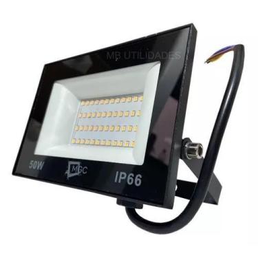 Imagem de Refletor led 50w holofote ip66 - AAATOP, Branco Quente 3000K