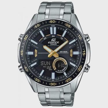 Imagem de Relógio casio edifice masculino anadigi aço EFV-C100D-1BVDF