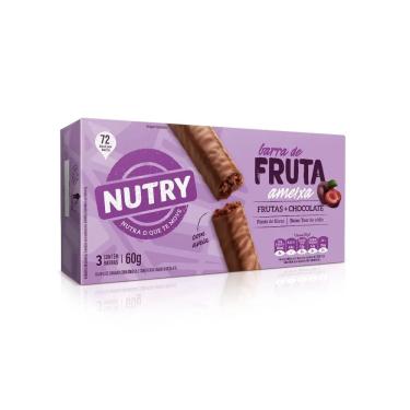 Imagem de Barra Fruta Banana e Ameixa com Chocolate Nutry - 60g