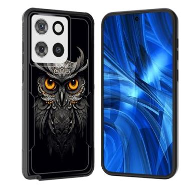 Imagem de JHYYTUJTYP Capa para Moto G Stylus 5G 2025, [Teste de queda de grau militar] Capa protetora resistente à prova de choque resistente para Motorola Moto G Stylus 5G 2025, linda coruja abstrata