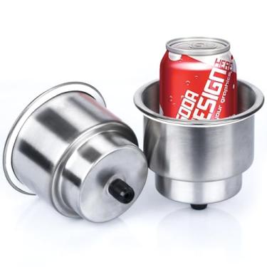 Imagem de Marinebaby 2 peças de trilho de mão de aço inoxidável para barco, cabo redondo de 22,86 cm, polido para iate marinho/RV