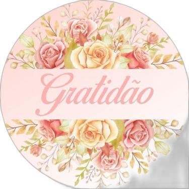 Imagem de Painel Redondo 3D Sublimado Gratidão Frd-2867