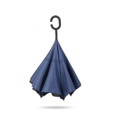Imagem de Guarda Chuva Invertido Tecido Duplo Impermeável Reforçado Contra Guard