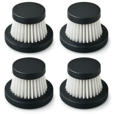 Imagem de YUJINRU Pacote com 4 filtros de substituição compatíveis com aspirador de pó compacto Duck Vac (como visto na TV), peças de filtro de vácuo laváveis