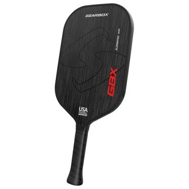 Imagem de Gearbox GBX 8.0 oz Elongated Pickleball Paddle – Premium T700 Carbon Fiber Face with Hyper Spin & Power1 Technology – Durable 16mm Polypropylene Honeycomb Core – Pro Performance Paddle