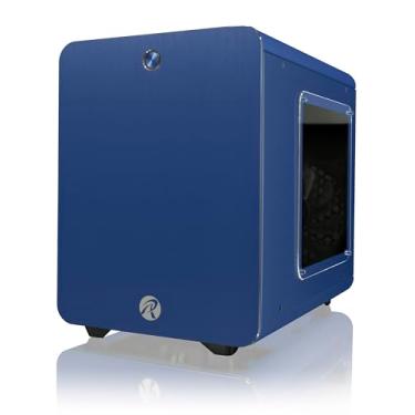 Imagem de RAIJINTEK METIS Plus Blue, Alu. Capa para PC Mini-ITX, compatível com ATX PSU, comprimento do cartão VGA de 170 mm, altura do cooler da CPU de 160 mm, ventilador traseiro de LED 12025 pré-instalado
