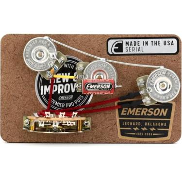 Imagem de Emerson Custom Kit de liquidificador de 5 vias pré-cabeado para Fender Stratocasters - Potes de 250 Kohm