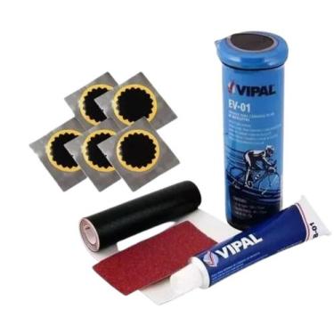 Imagem de Kit Remendo Bike Pneu Camara De Ar +05 Estrelinha Reparos Estrela Vipa