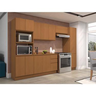 Imagem de Cozinha Compacta Valence 12 Portas 3 Gavetas Canela